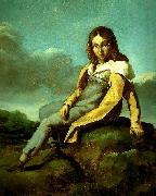 Theodore   Gericault alfred dedreux enfant oil